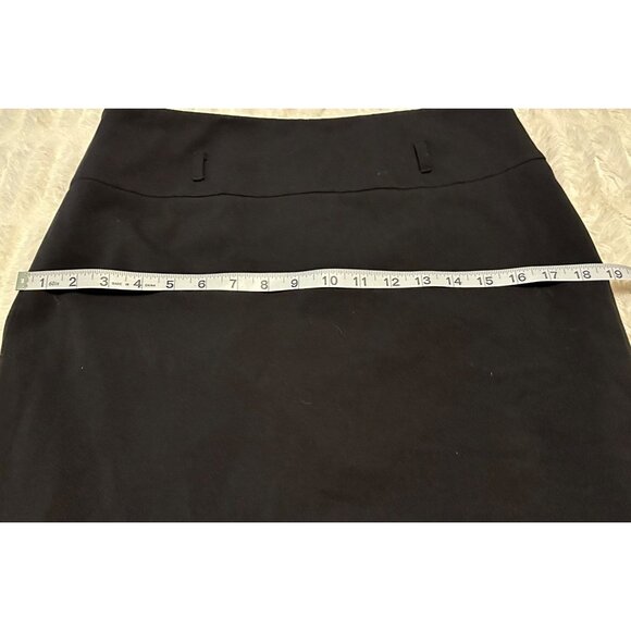 Women's Apt. 9 Brand Straight & Pencil Black Skirt Polyester Blend Size 8 - Picture 7 of 13